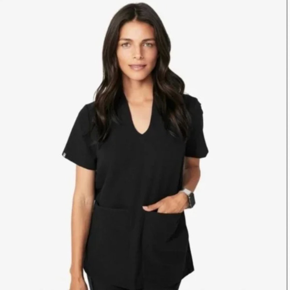 Figs Limited Edition Banepa Scrub Top in Black Size Small